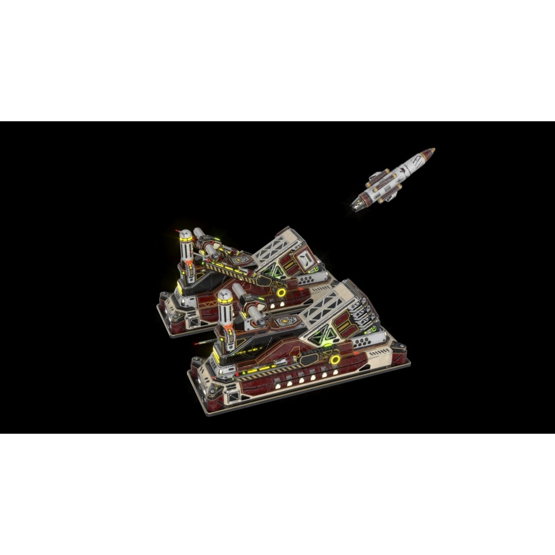 SX Imperial Cruise Missile Launcher 3D Model – PBR Textures, FBX Format - View 10