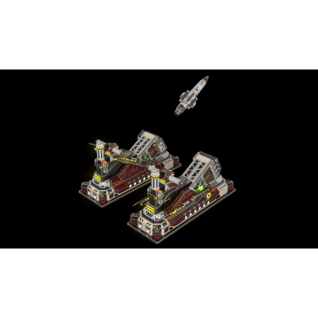 SX Imperial Cruise Missile Launcher 3D Model – PBR Textures, FBX Format - View 11