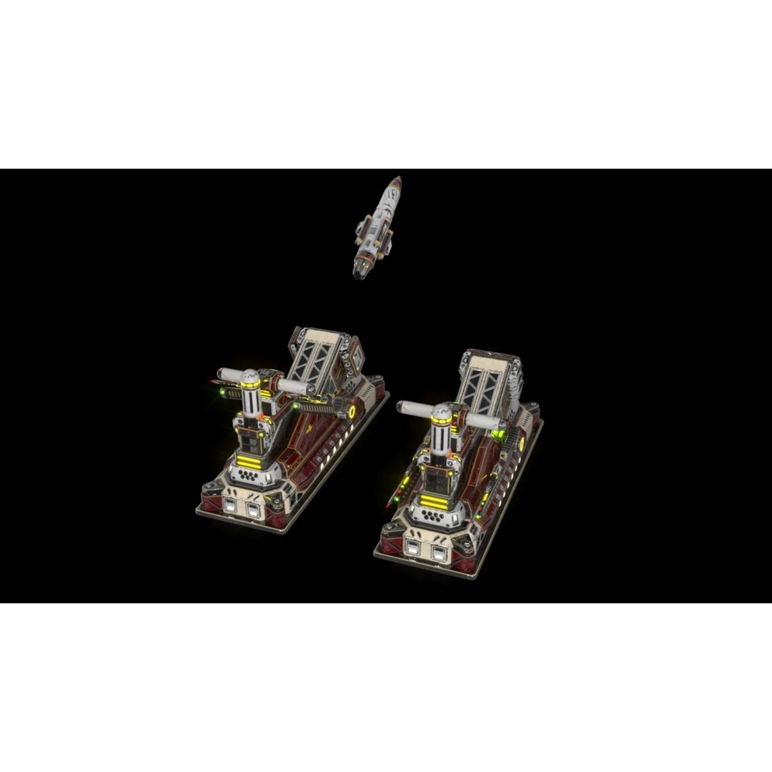 SX Imperial Cruise Missile Launcher 3D Model – PBR Textures, FBX Format - View 12