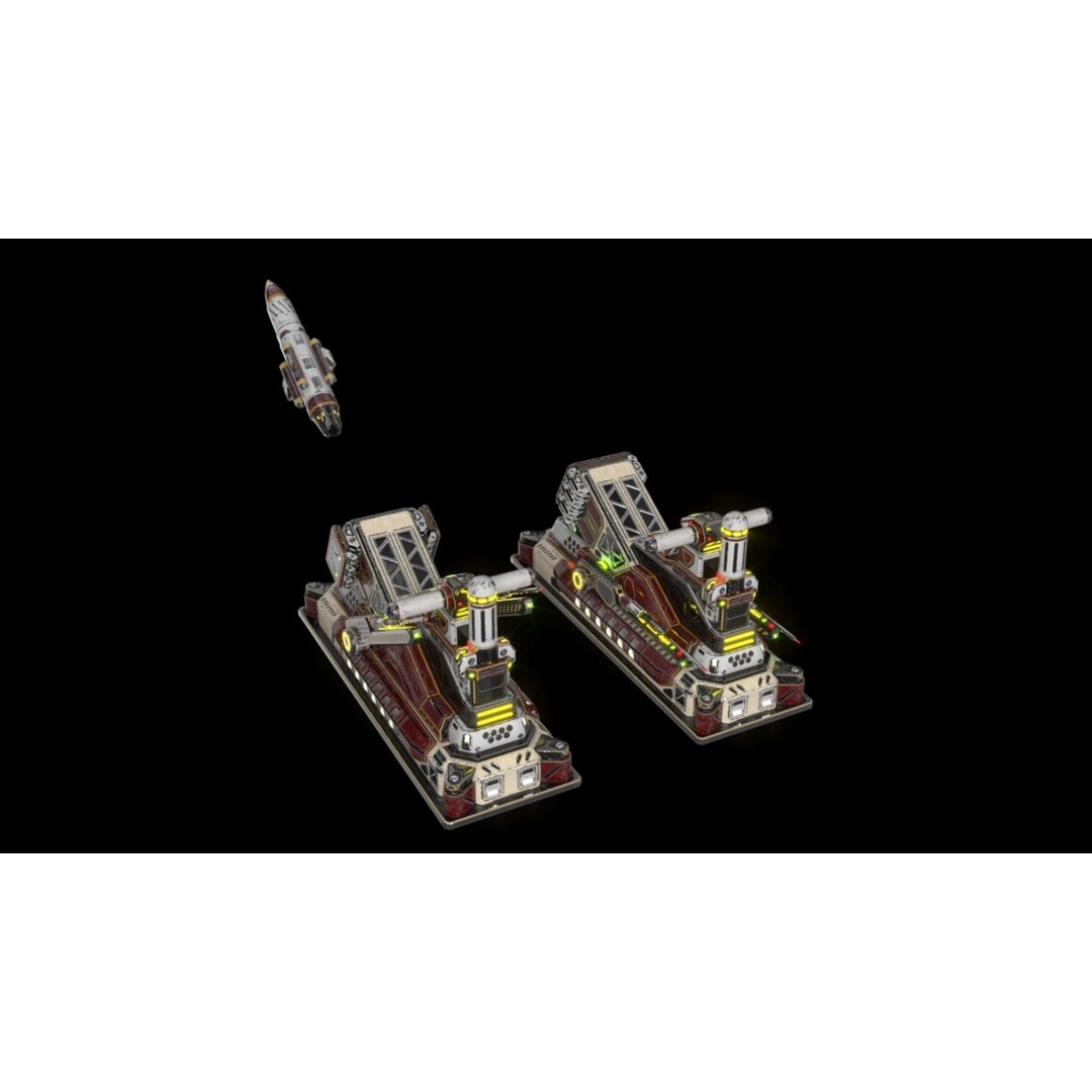 SX Imperial Cruise Missile Launcher 3D Model – PBR Textures, FBX Format - View 14