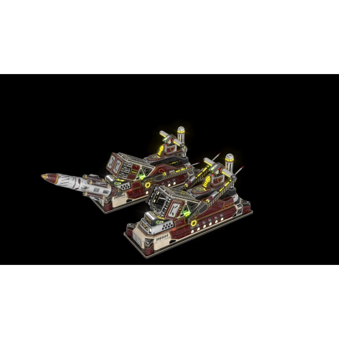 SX Imperial Cruise Missile Launcher 3D Model – PBR Textures, FBX Format - View 18