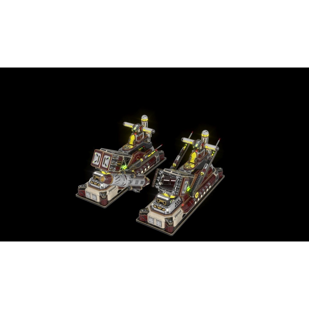 SX Imperial Cruise Missile Launcher 3D Model – PBR Textures, FBX Format - View 19