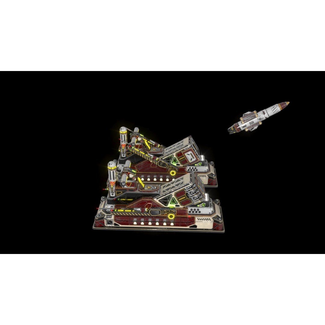 SX Imperial Cruise Missile Launcher 3D Model – PBR Textures, FBX Format - View 9
