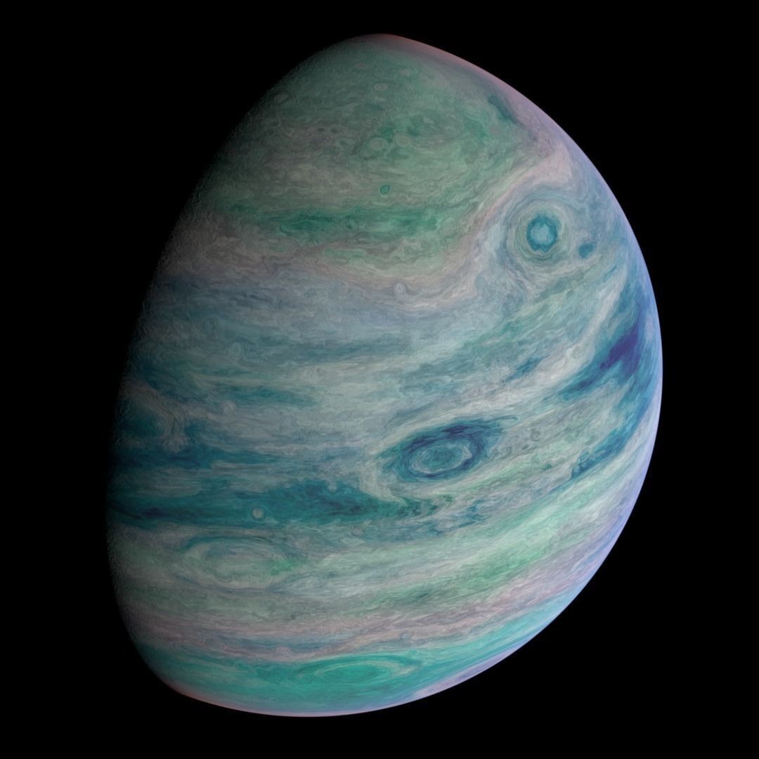 Alien Planet 3D Model – Warm Gas Giant, Low Poly, Blender & FBX - View 8