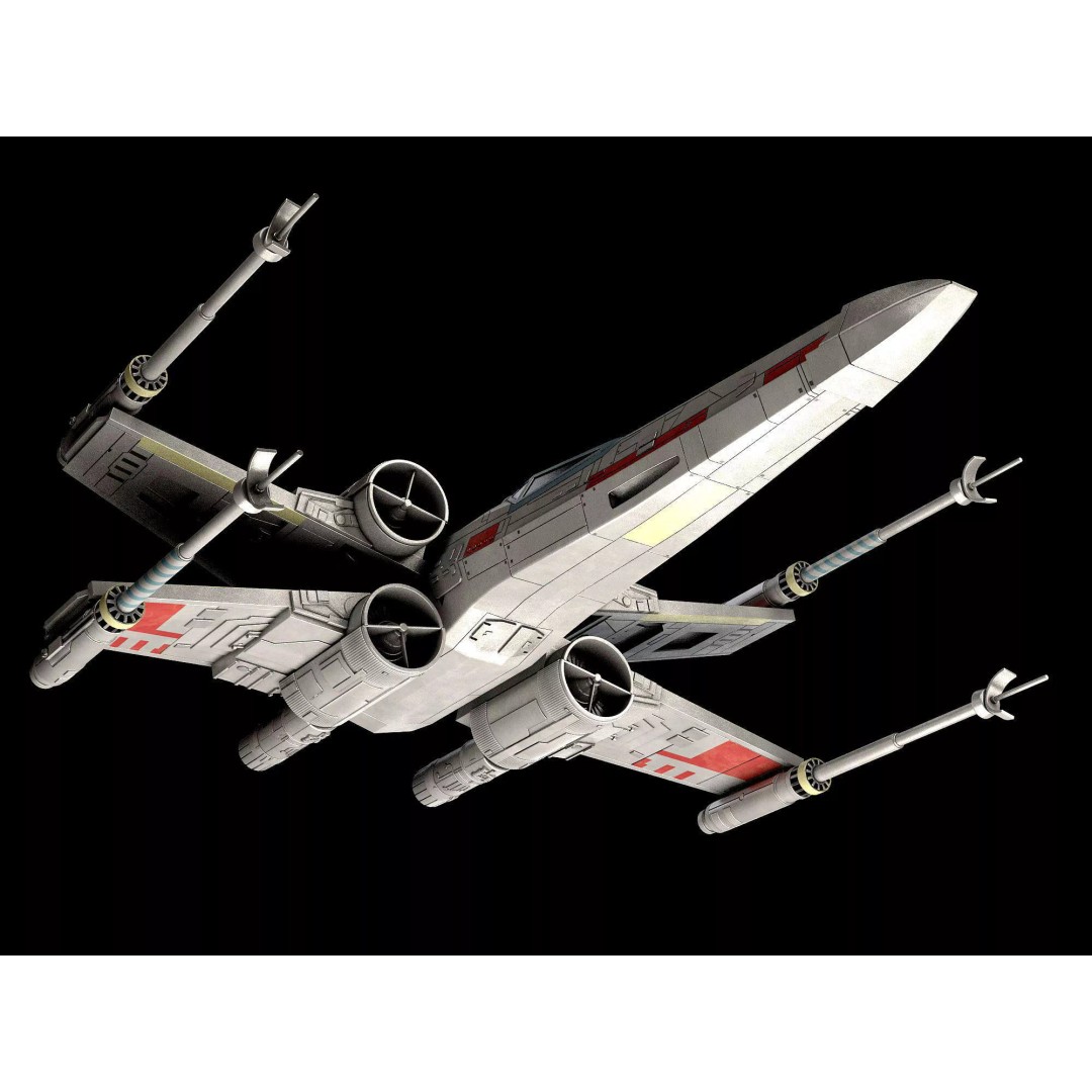 Star Wars X-Wing Fighter mk1 3D Model – High Detail PBR Spaceship, FBX - View 4