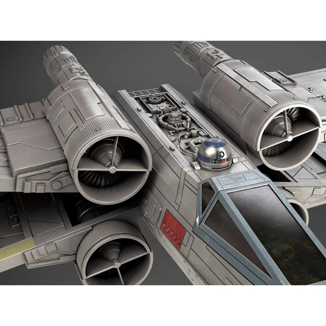 Star Wars X-Wing Fighter mk1 3D Model – High Detail PBR Spaceship, FBX - View 8
