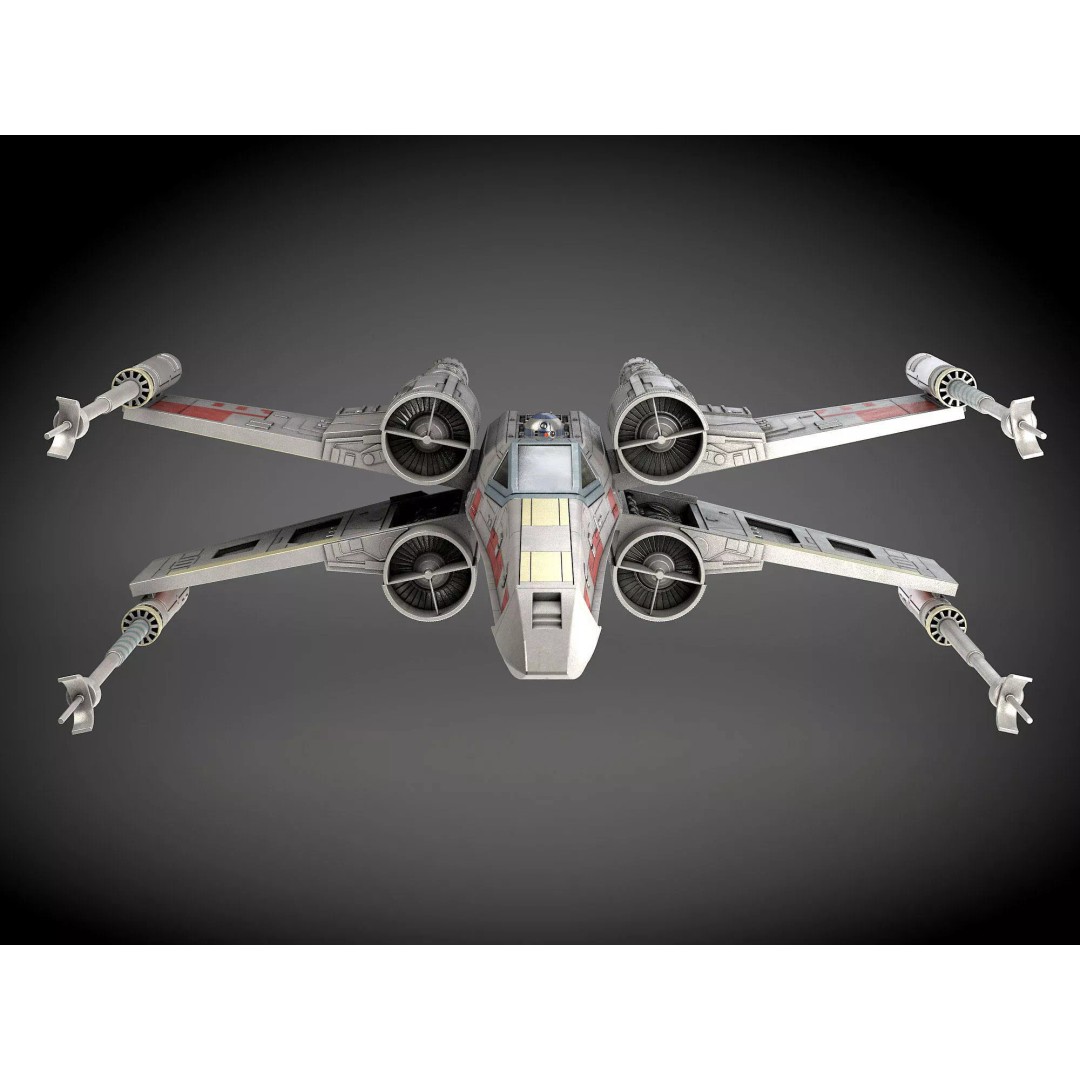 Star Wars X-Wing Fighter mk1 3D Model – High Detail PBR Spaceship, FBX - View 9