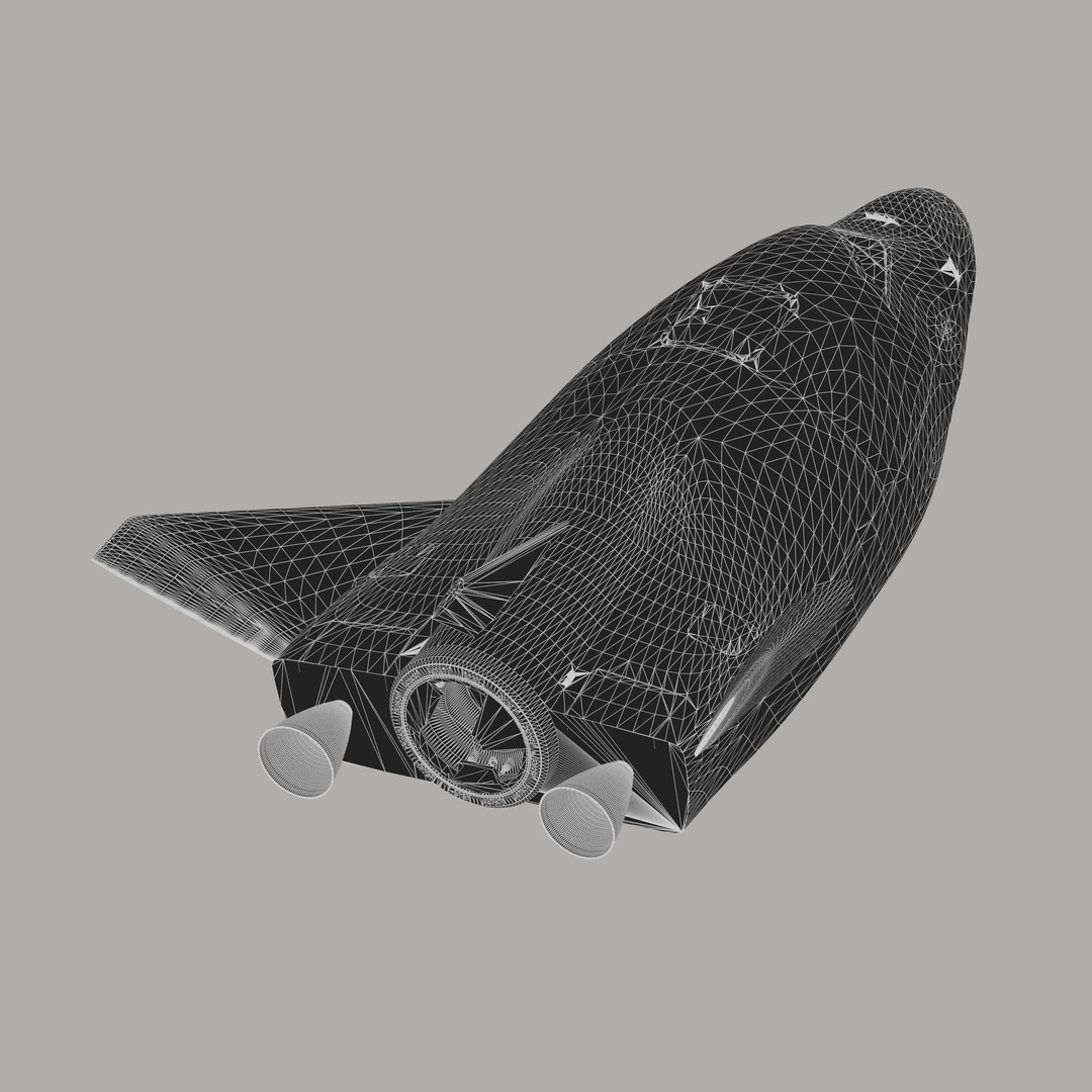 HL-20 Spaceplane 3D Model – NASA-Inspired Game-Ready Asset, Blender - View 11
