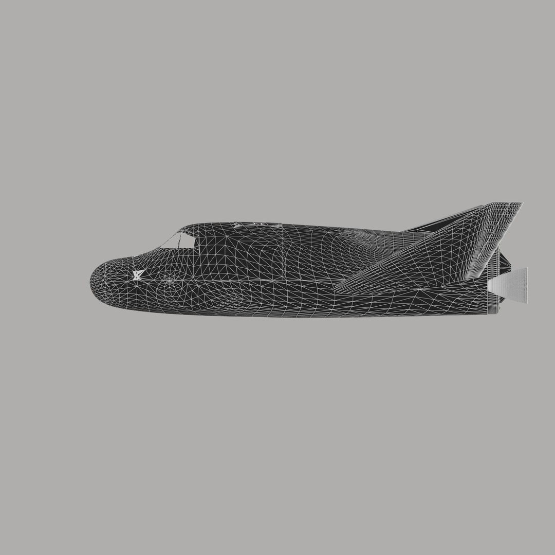 HL-20 Spaceplane 3D Model – NASA-Inspired Game-Ready Asset, Blender - View 12