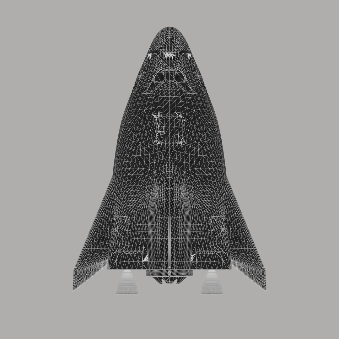 HL-20 Spaceplane 3D Model – NASA-Inspired Game-Ready Asset, Blender - View 13