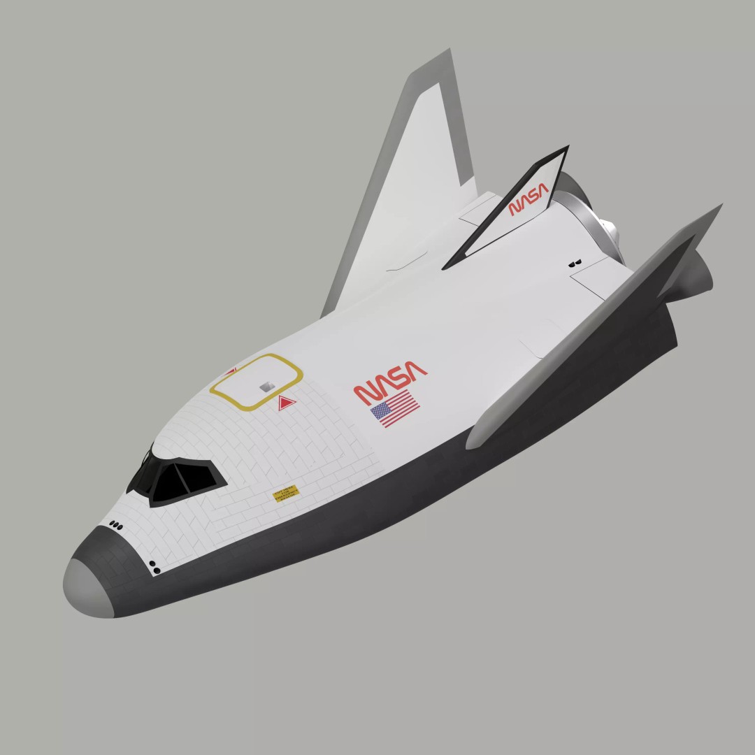 HL-20 Spaceplane 3D Model – NASA-Inspired Game-Ready Asset, Blender - View 2