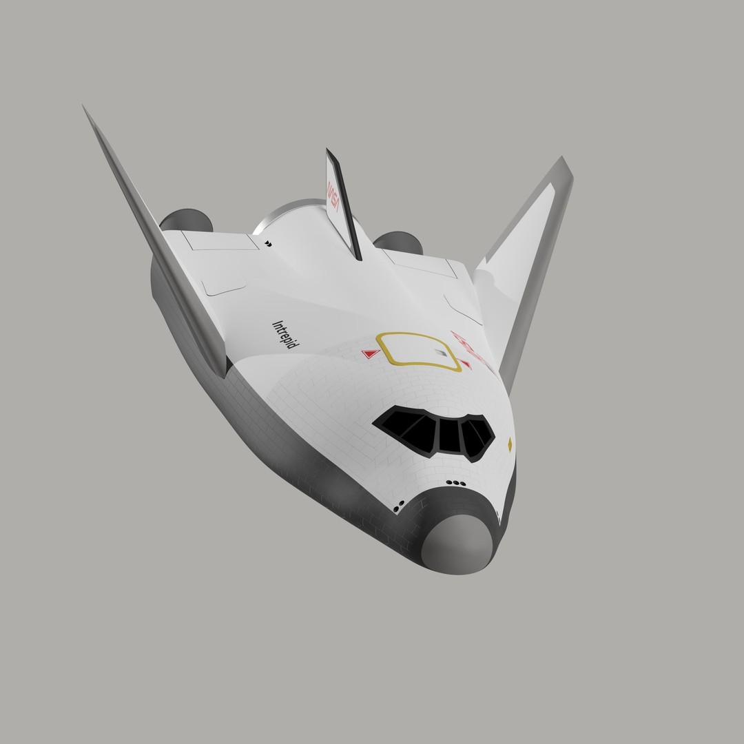 HL-20 Spaceplane 3D Model – NASA-Inspired Game-Ready Asset, Blender - View 3