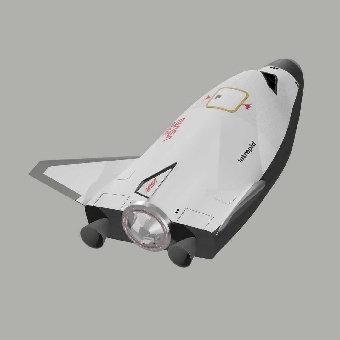 HL-20 Spaceplane 3D Model – NASA-Inspired Game-Ready Asset, Blender - View 4