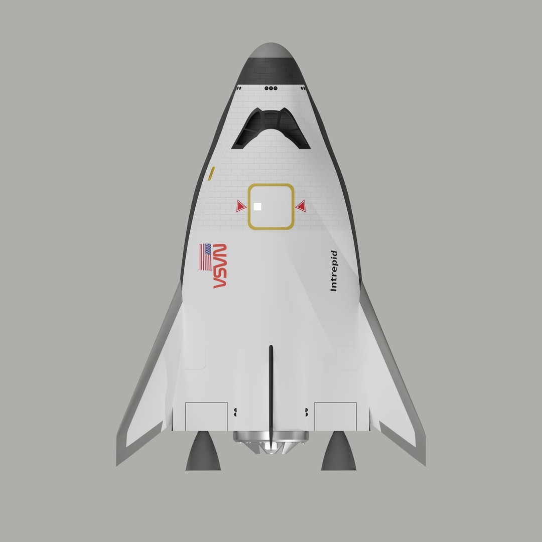 HL-20 Spaceplane 3D Model – NASA-Inspired Game-Ready Asset, Blender - View 5