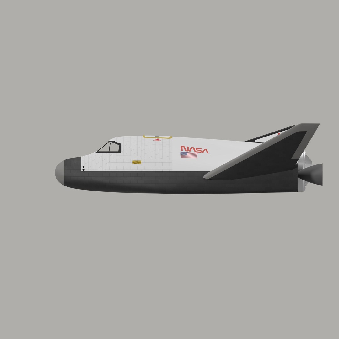 HL-20 Spaceplane 3D Model – NASA-Inspired Game-Ready Asset, Blender - View 6