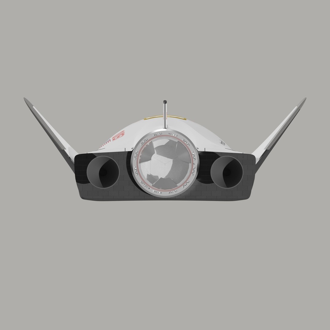 HL-20 Spaceplane 3D Model – NASA-Inspired Game-Ready Asset, Blender - View 8