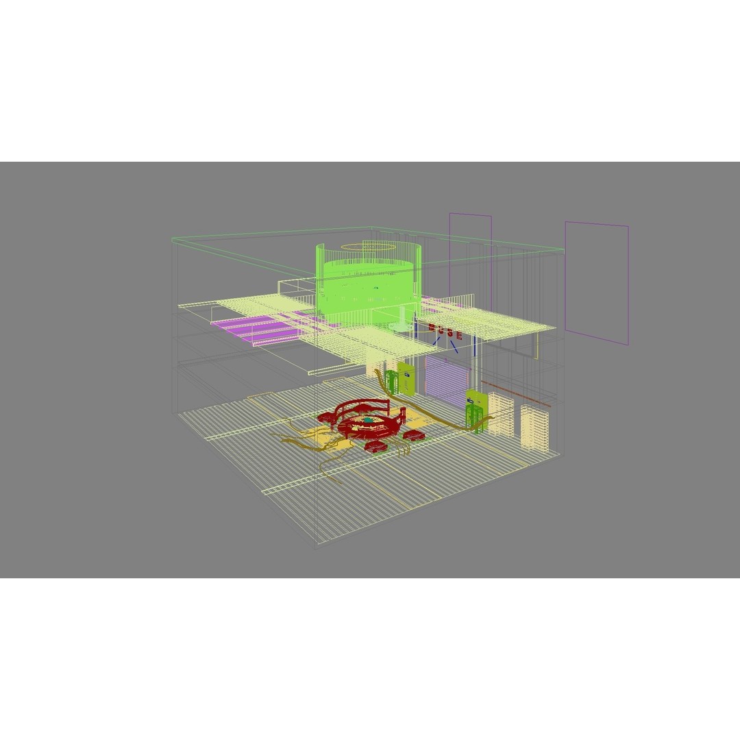 Sci-Fi Exhibition Stand 3D Model – High Poly Interior Asset, FBX, OBJ