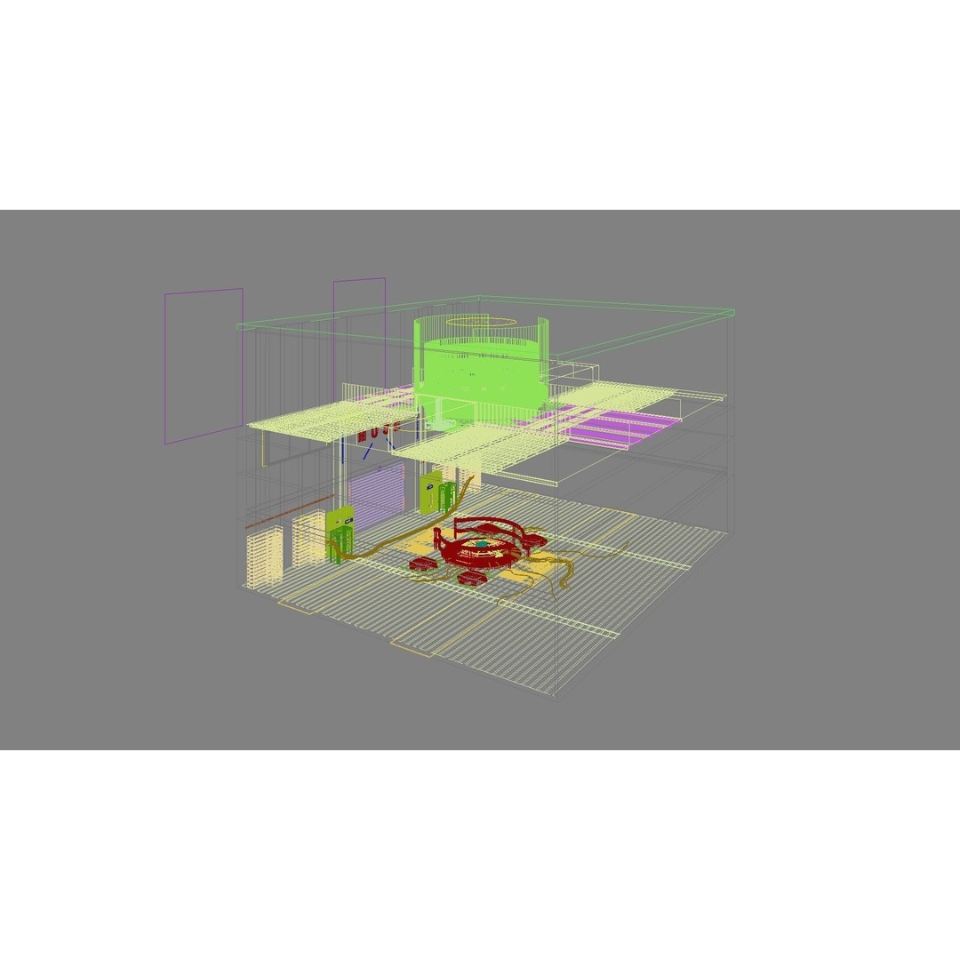 Sci-Fi Exhibition Stand 3D Model – High Poly Interior Asset, FBX, OBJ - View 13