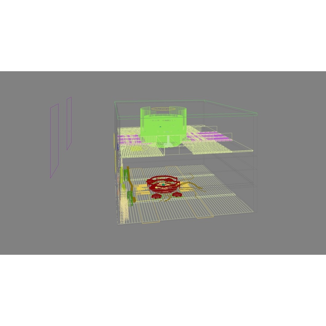 Sci-Fi Exhibition Stand 3D Model – High Poly Interior Asset, FBX, OBJ - View 15