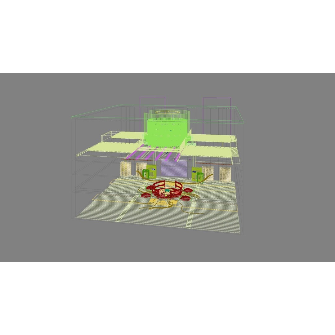 Sci-Fi Exhibition Stand 3D Model – High Poly Interior Asset, FBX, OBJ - View 17