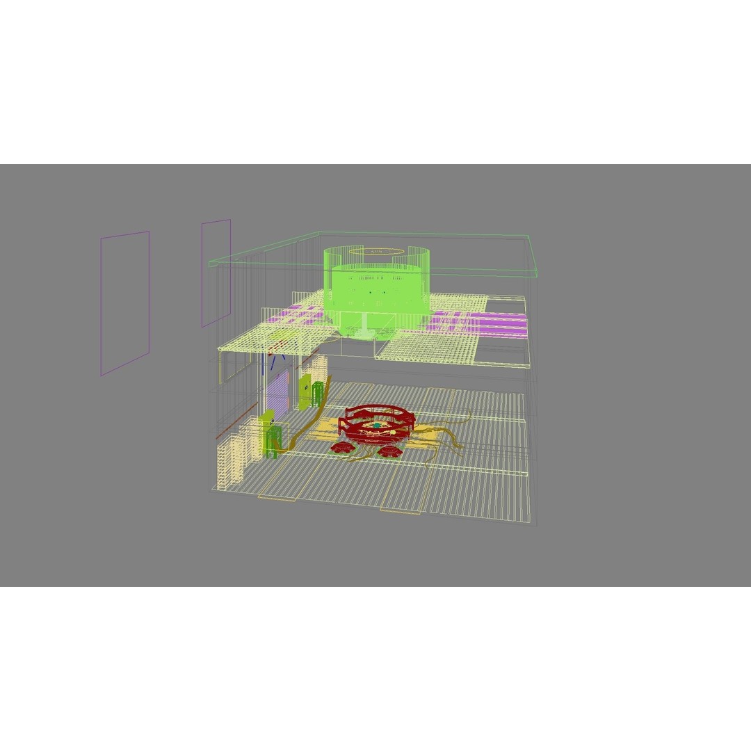 Sci-Fi Exhibition Stand 3D Model – High Poly Interior Asset, FBX, OBJ - View 18