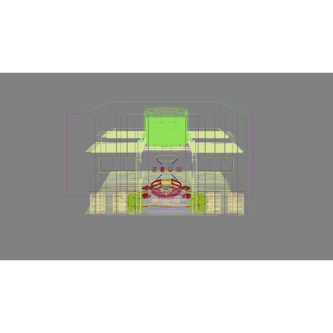 Sci-Fi Exhibition Stand 3D Model – High Poly Interior Asset, FBX, OBJ - View 19