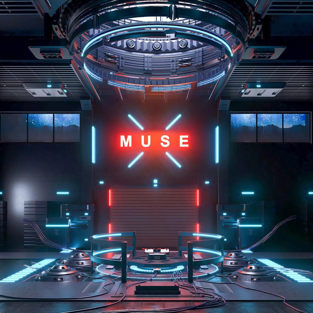 Sci-Fi Exhibition Stand 3D Model – High Poly Interior Asset, FBX, OBJ - View 2