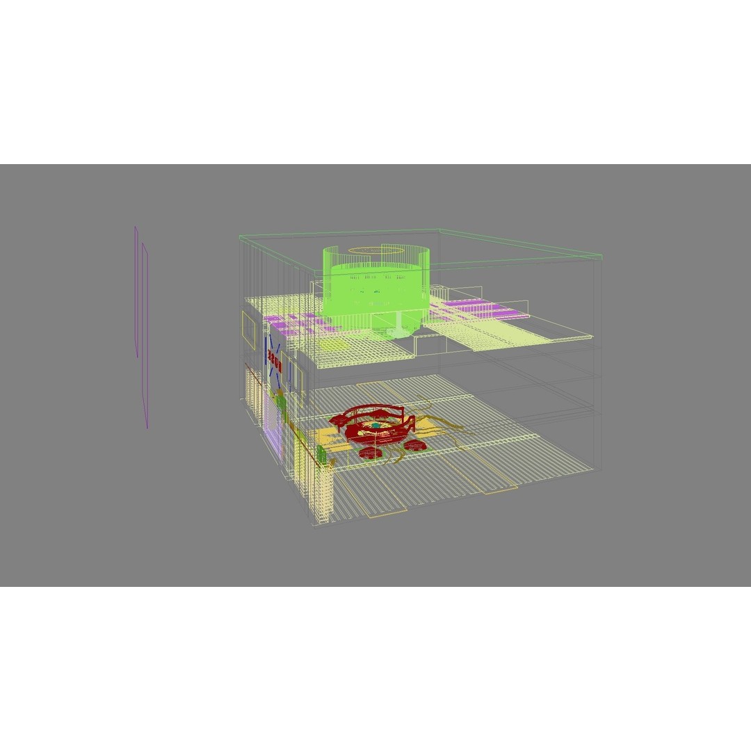 Sci-Fi Exhibition Stand 3D Model – High Poly Interior Asset, FBX, OBJ - View 22
