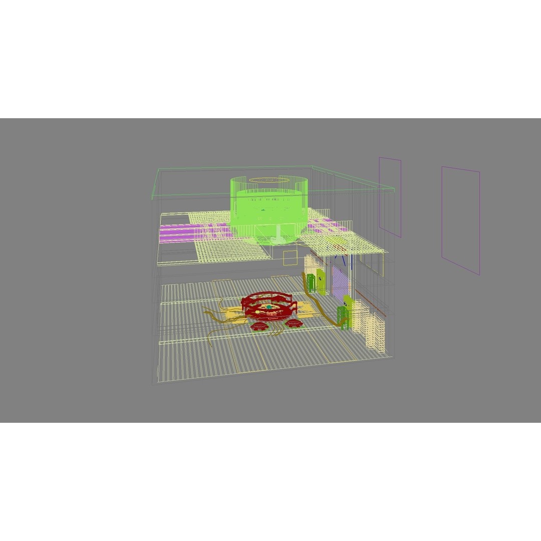 Sci-Fi Exhibition Stand 3D Model – High Poly Interior Asset, FBX, OBJ - View 28