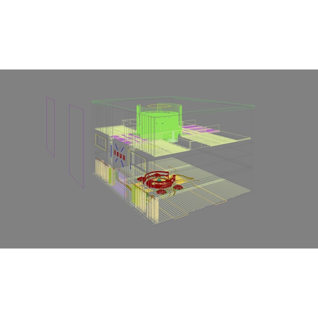 Sci-Fi Exhibition Stand 3D Model – High Poly Interior Asset, FBX, OBJ - View 32