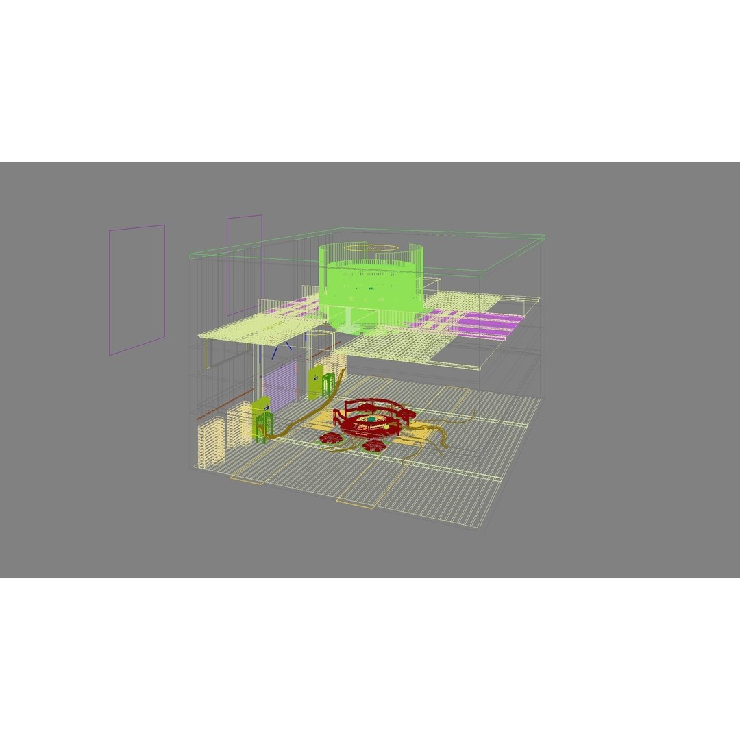 Sci-Fi Exhibition Stand 3D Model – High Poly Interior Asset, FBX, OBJ - View 33
