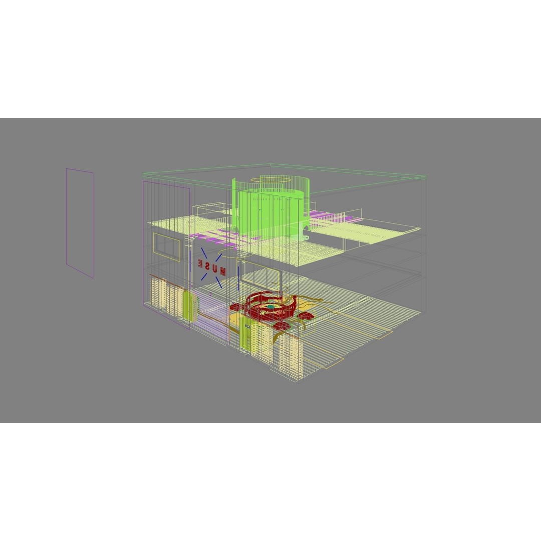 Sci-Fi Exhibition Stand 3D Model – High Poly Interior Asset, FBX, OBJ - View 35