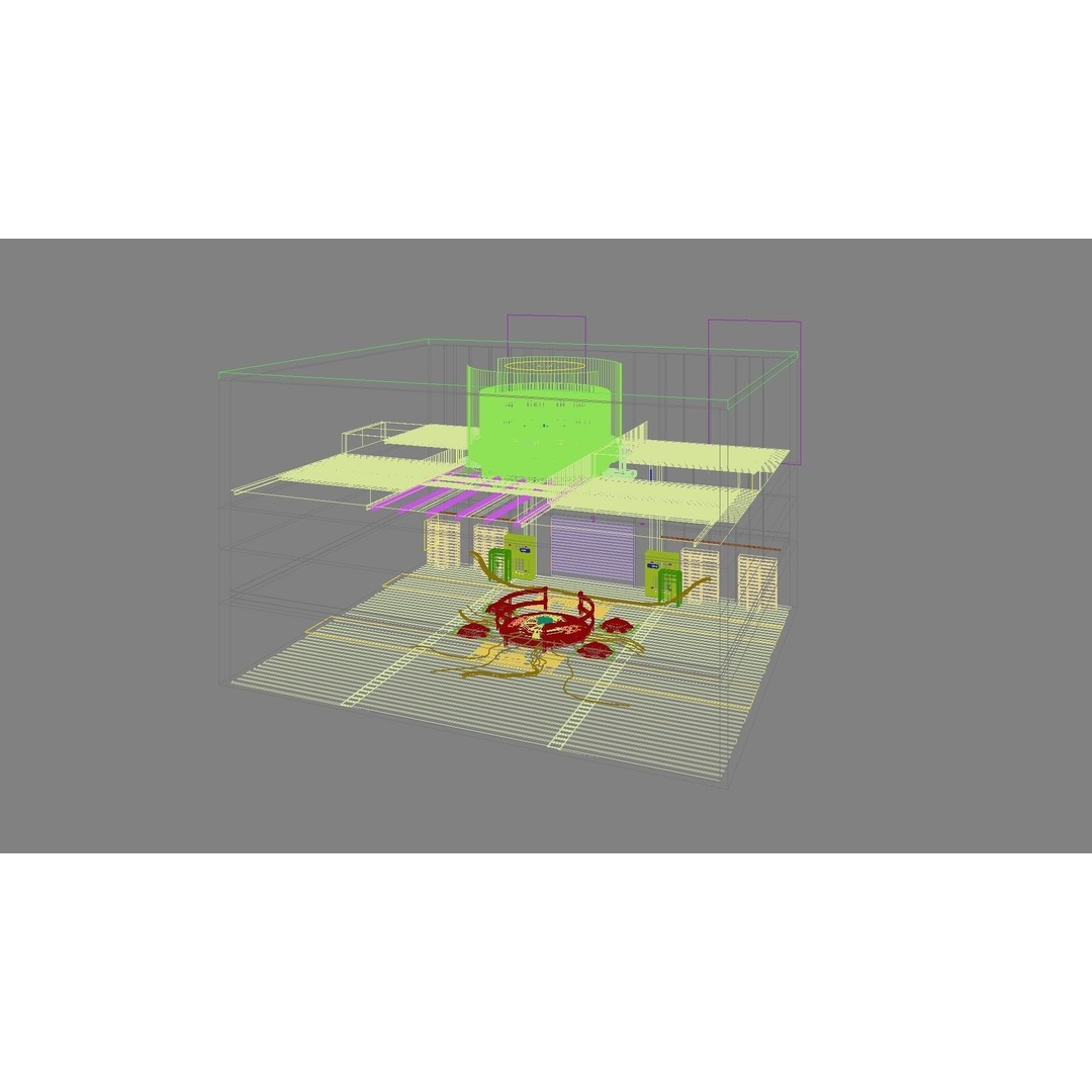 Sci-Fi Exhibition Stand 3D Model – High Poly Interior Asset, FBX, OBJ - View 36