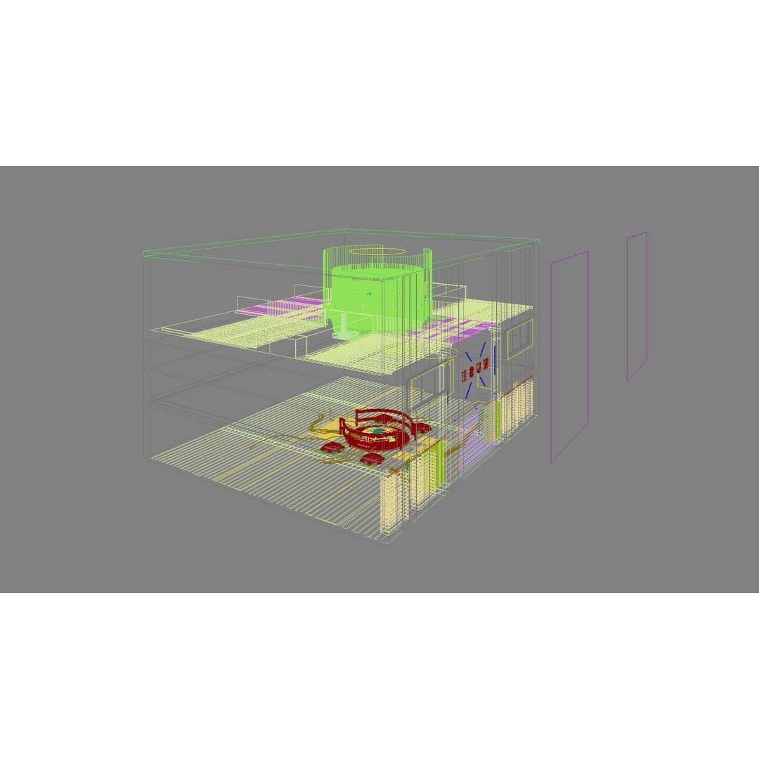 Sci-Fi Exhibition Stand 3D Model – High Poly Interior Asset, FBX, OBJ - View 37