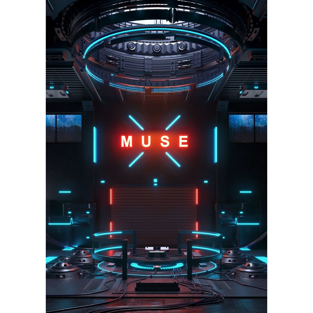 Sci-Fi Exhibition Stand 3D Model – High Poly Interior Asset, FBX, OBJ - View 4