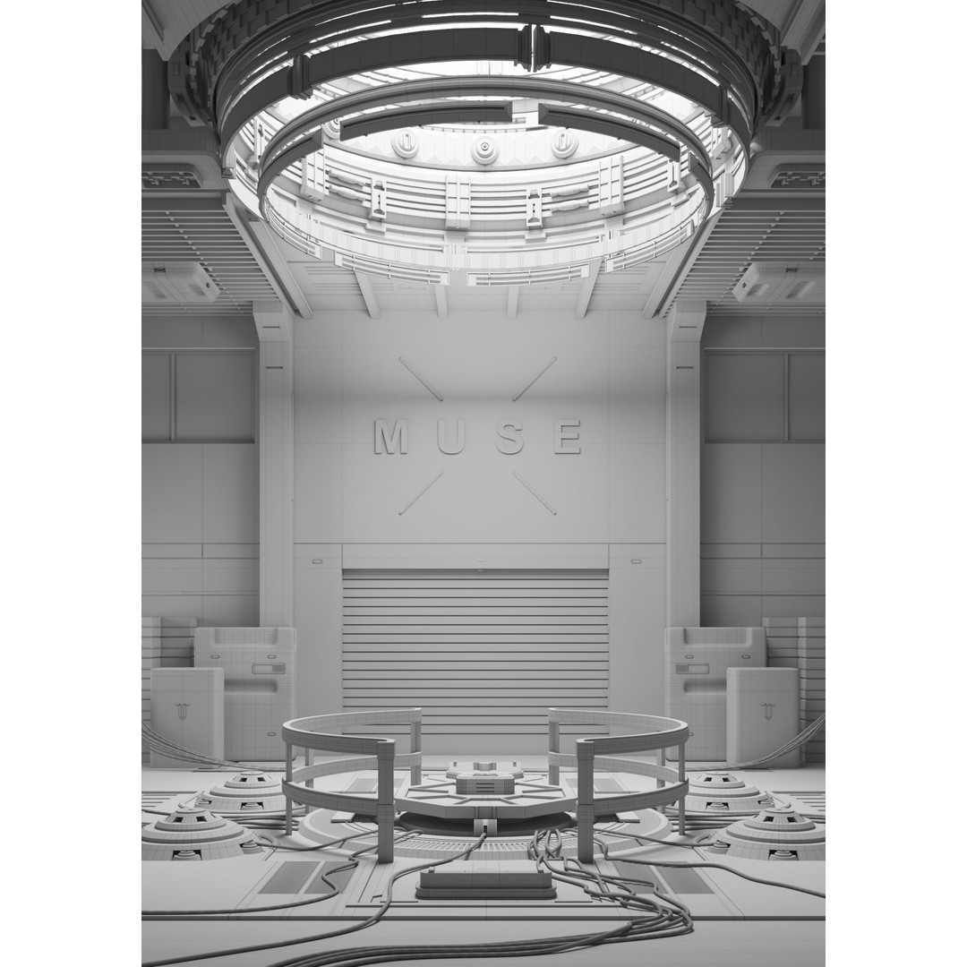 Sci-Fi Exhibition Stand 3D Model – High Poly Interior Asset, FBX, OBJ - View 5