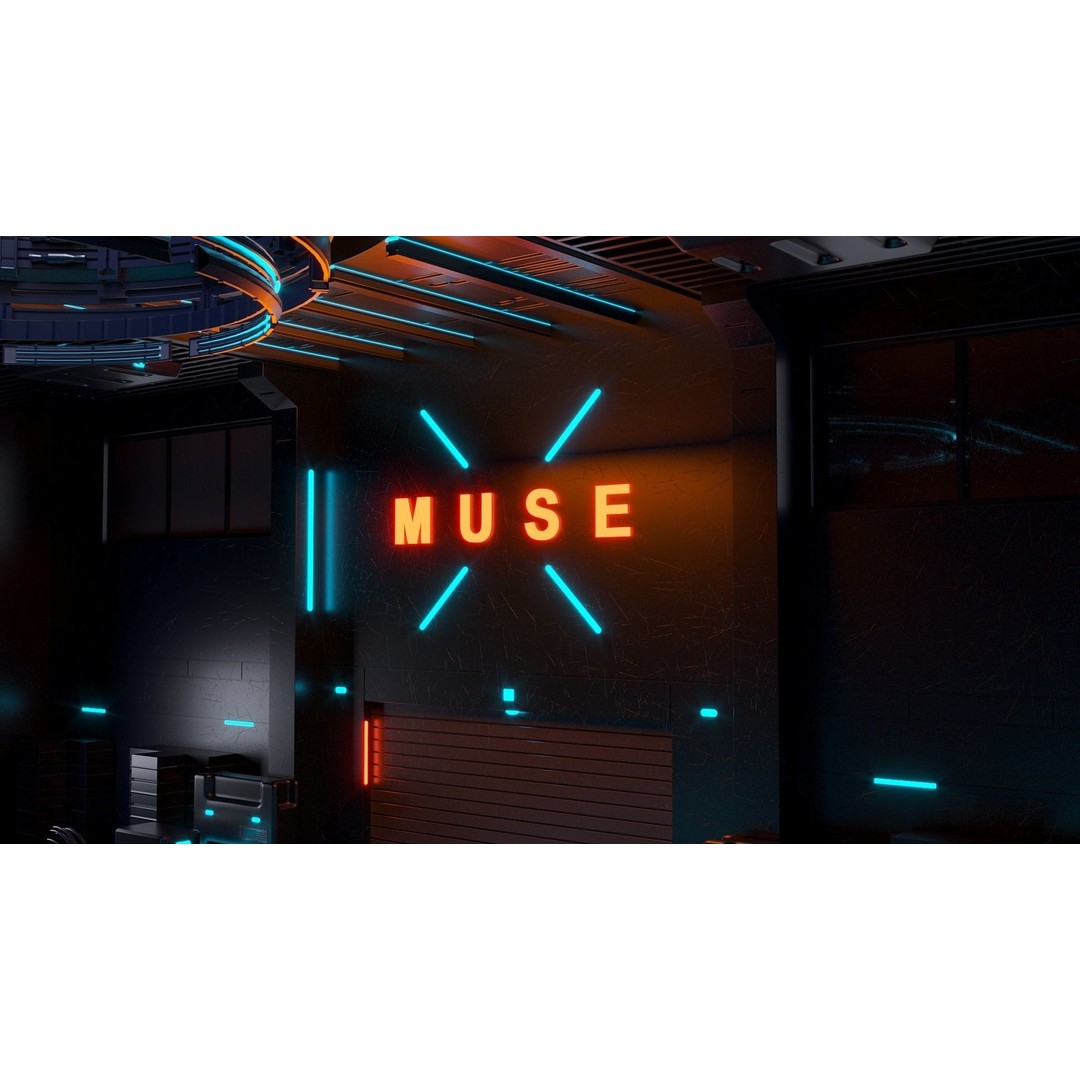 Sci-Fi Exhibition Stand 3D Model – High Poly Interior Asset, FBX, OBJ - View 9