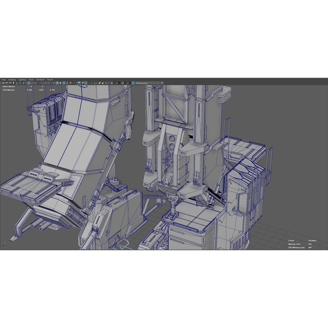 Sci-Fi Building 3D Model – Low Poly Concept Mesh, FBX - View 11