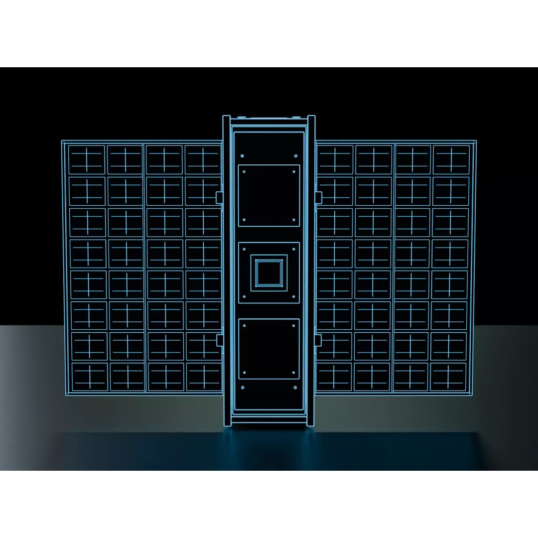 3U CubeSat 3D Model – Low Poly Modular Asset with PBR Textures - View 17