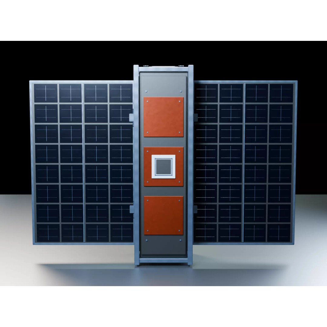 3U CubeSat 3D Model – Low Poly Modular Asset with PBR Textures - View 5