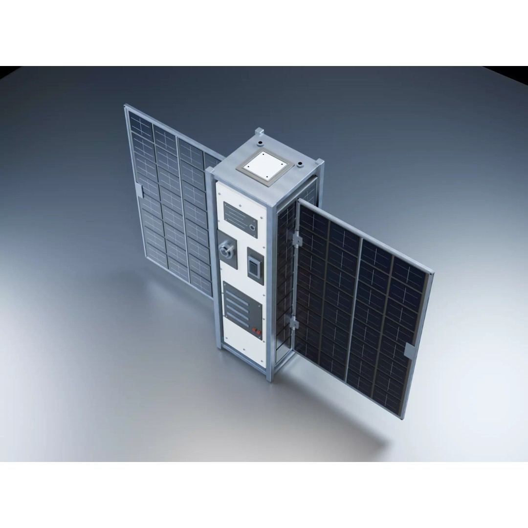 3U CubeSat 3D Model – Low Poly Modular Asset with PBR Textures - View 8