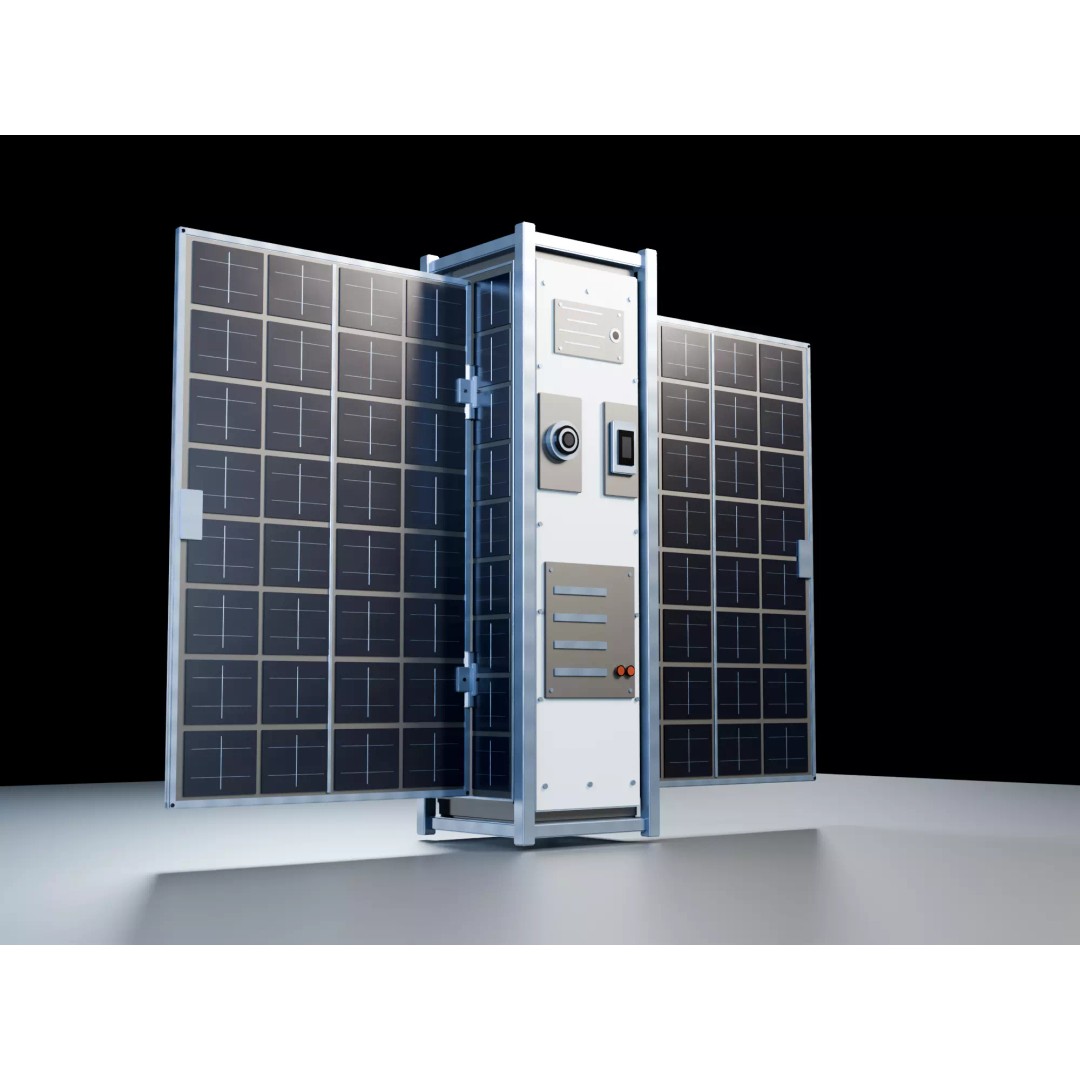 3U CubeSat 3D Model – Low Poly Modular Asset with PBR Textures - View 9