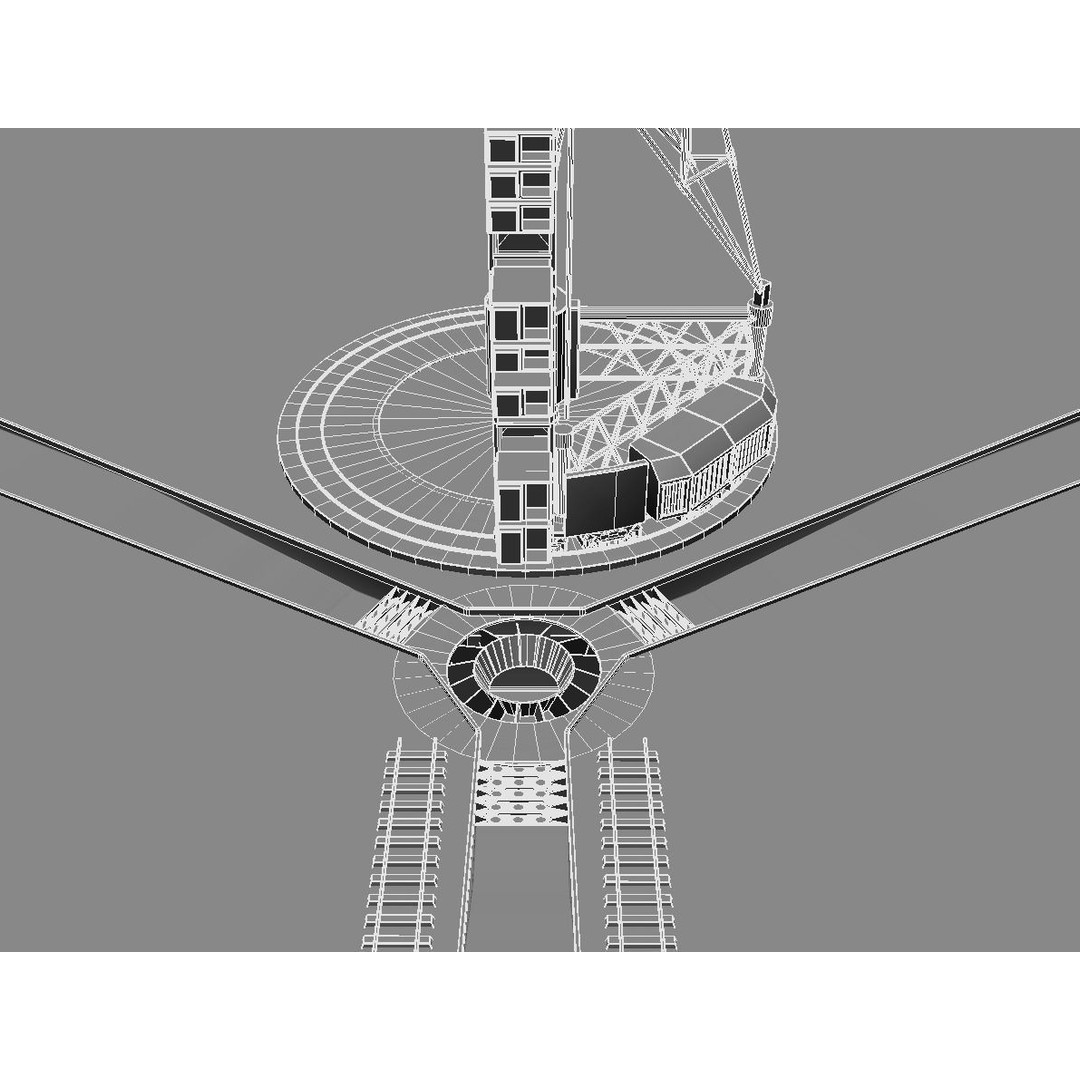 N-1 Rocket Launch Pad 3D Model – High Poly Educational Asset, Blender - View 14