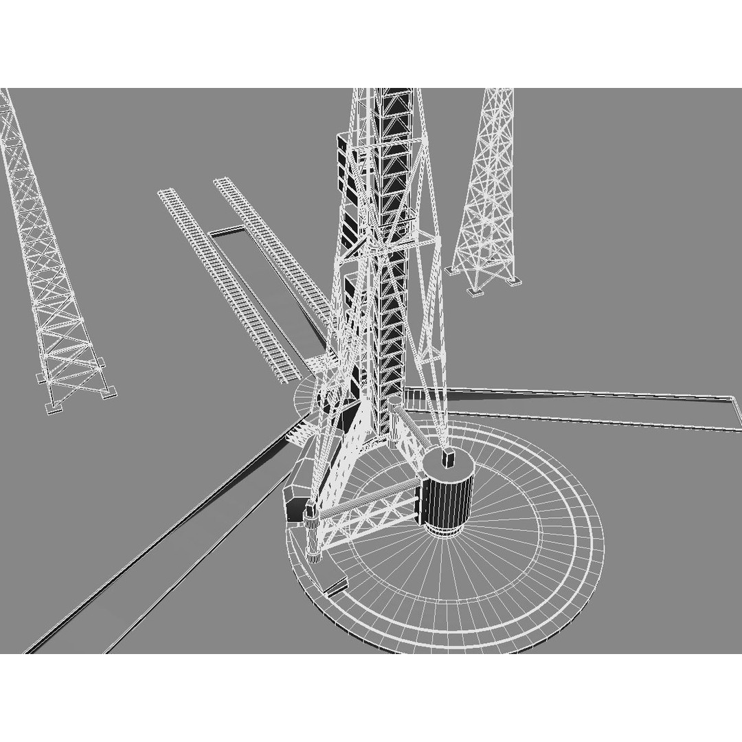 N-1 Rocket Launch Pad 3D Model – High Poly Educational Asset, Blender - View 15