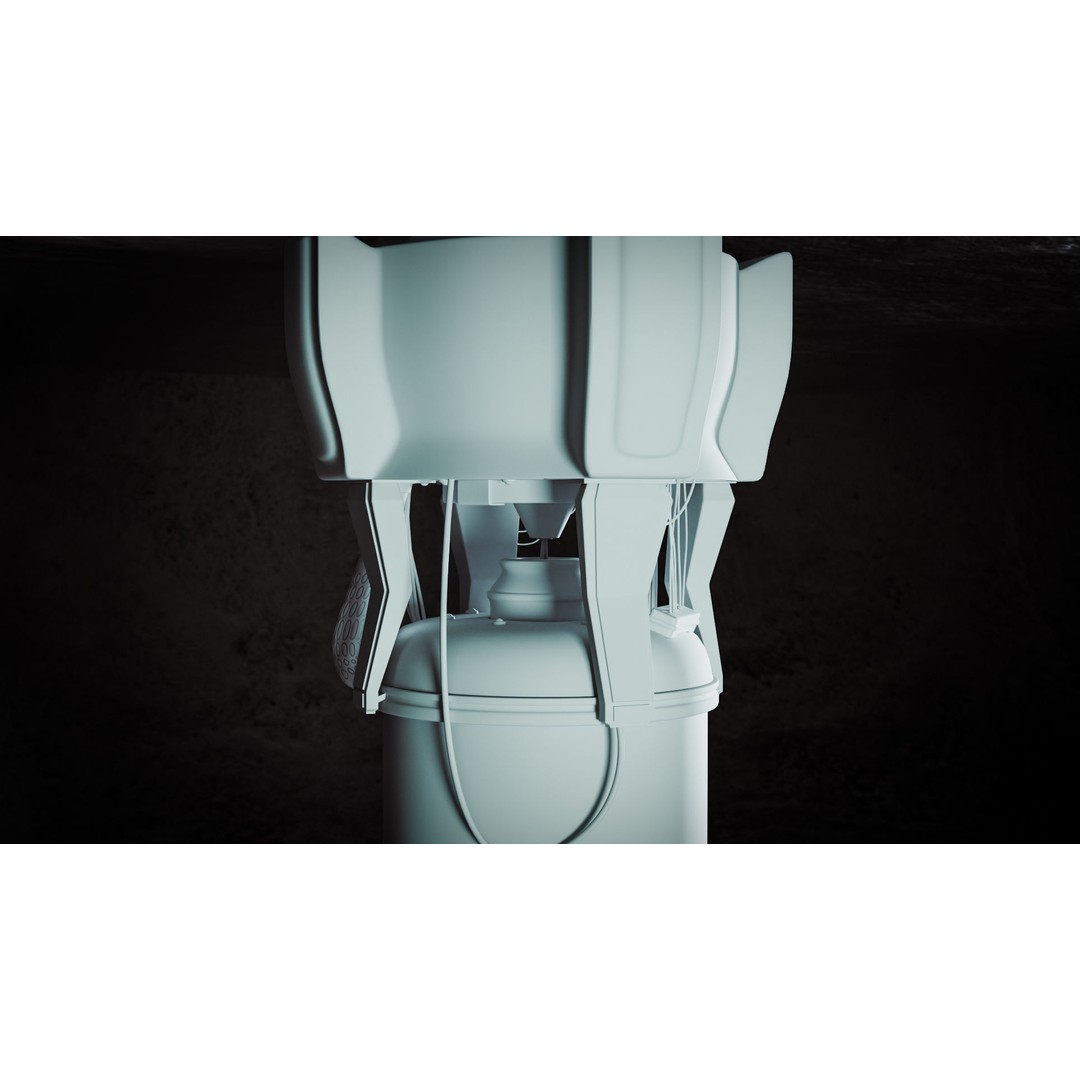 Futuristic Human Capsule 3D Model – High Poly Sci-Fi Laboratory, FBX