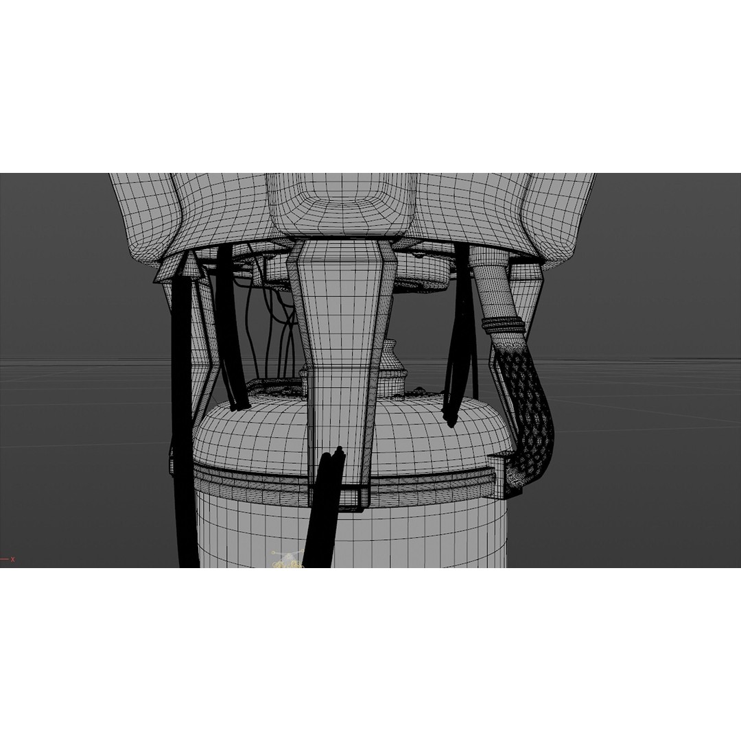 Futuristic Human Capsule 3D Model – High Poly Sci-Fi Laboratory, FBX - View 7
