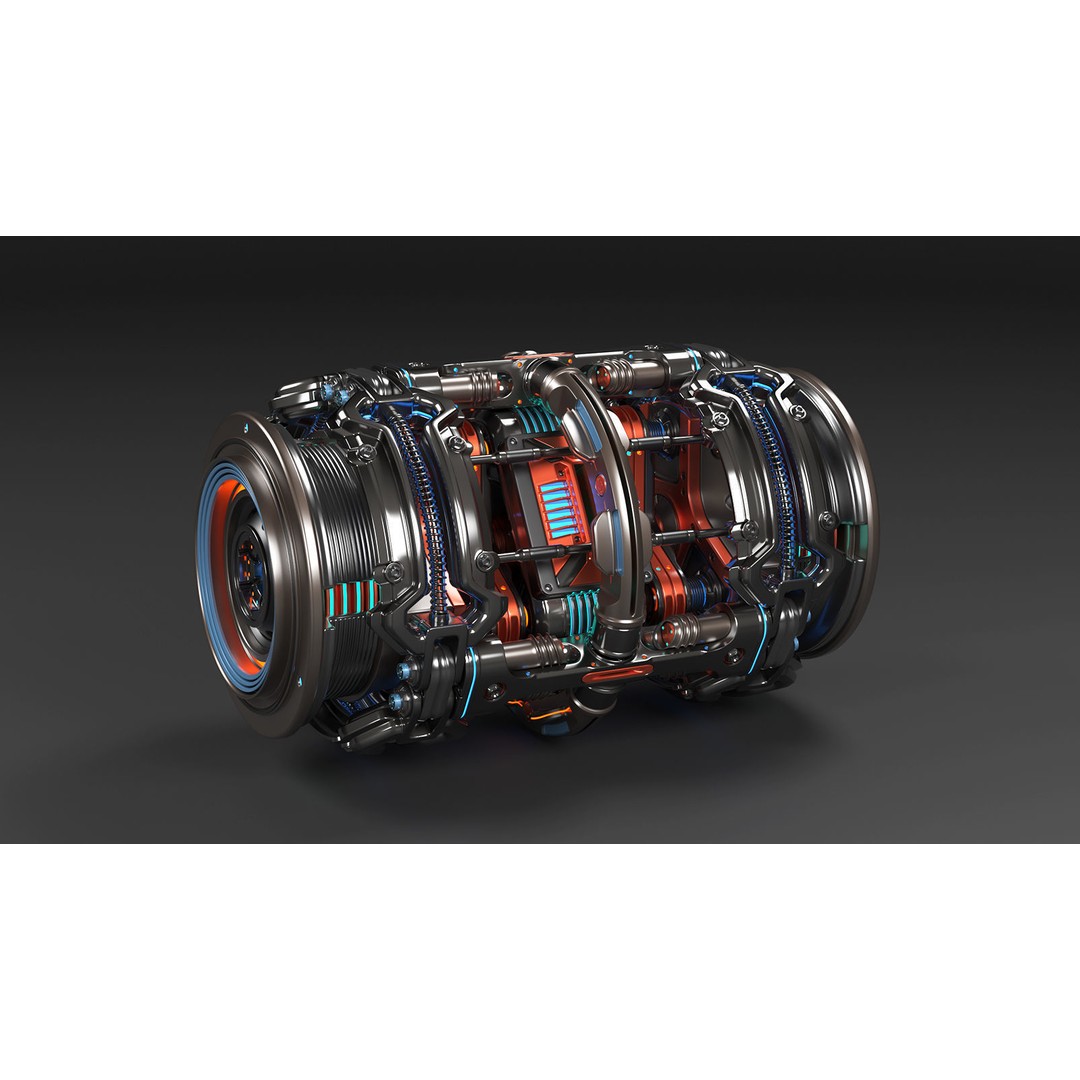 Sci Fi Mega Elements 3D Model – Subdivision Ready Kitbash Pack, FBX/OBJ - View 19