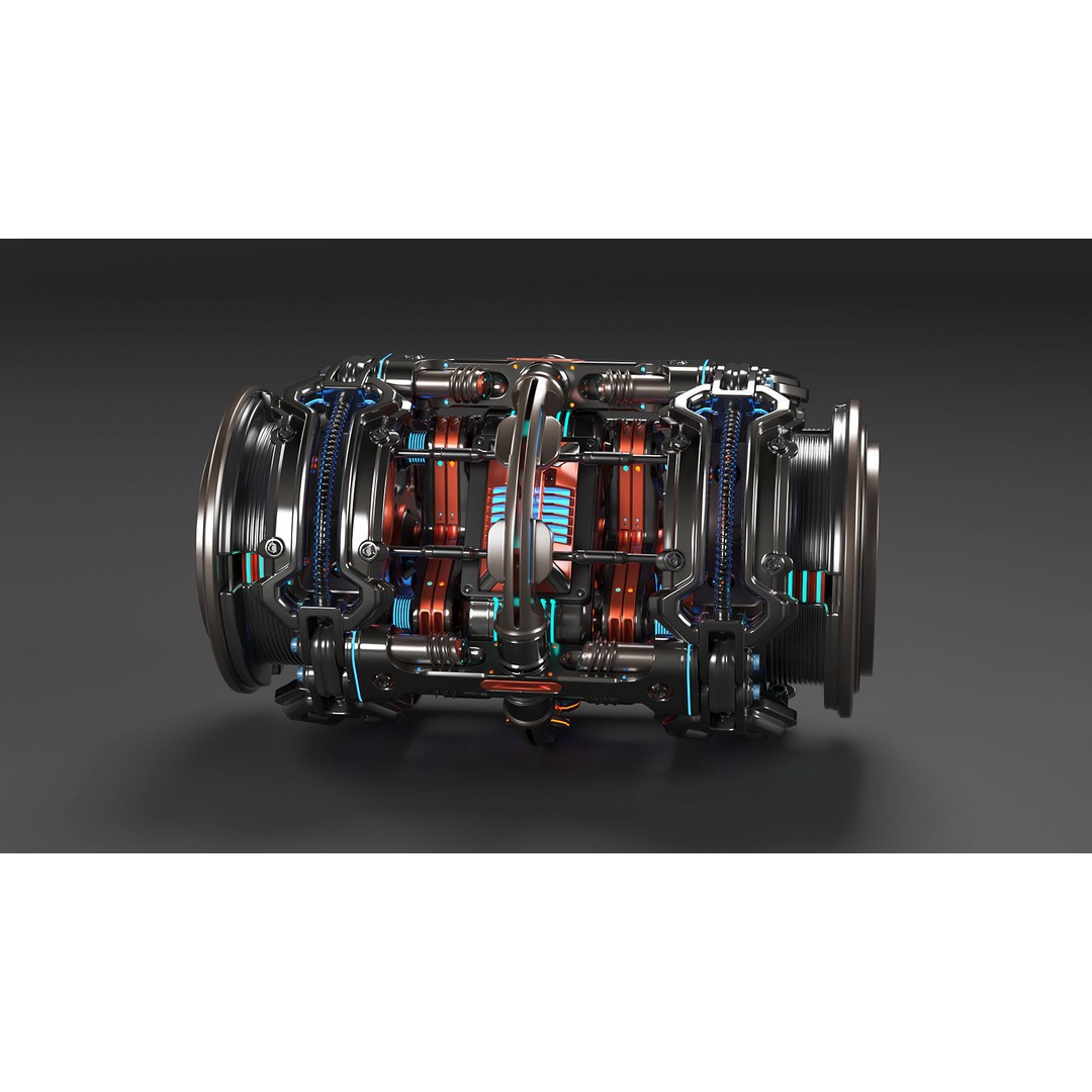 Sci Fi Mega Elements 3D Model – Subdivision Ready Kitbash Pack, FBX/OBJ - View 21