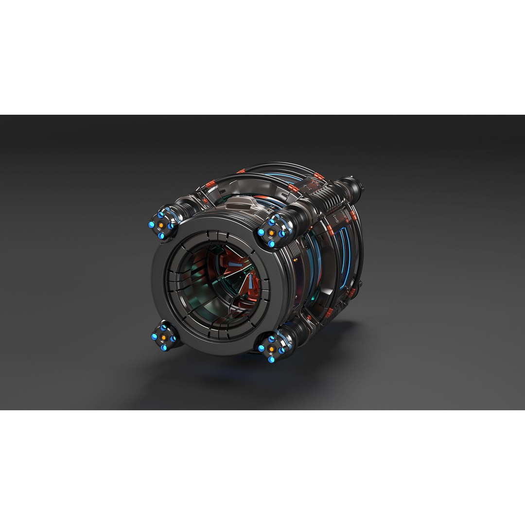 Sci Fi Mega Elements 3D Model – Subdivision Ready Kitbash Pack, FBX/OBJ - View 25