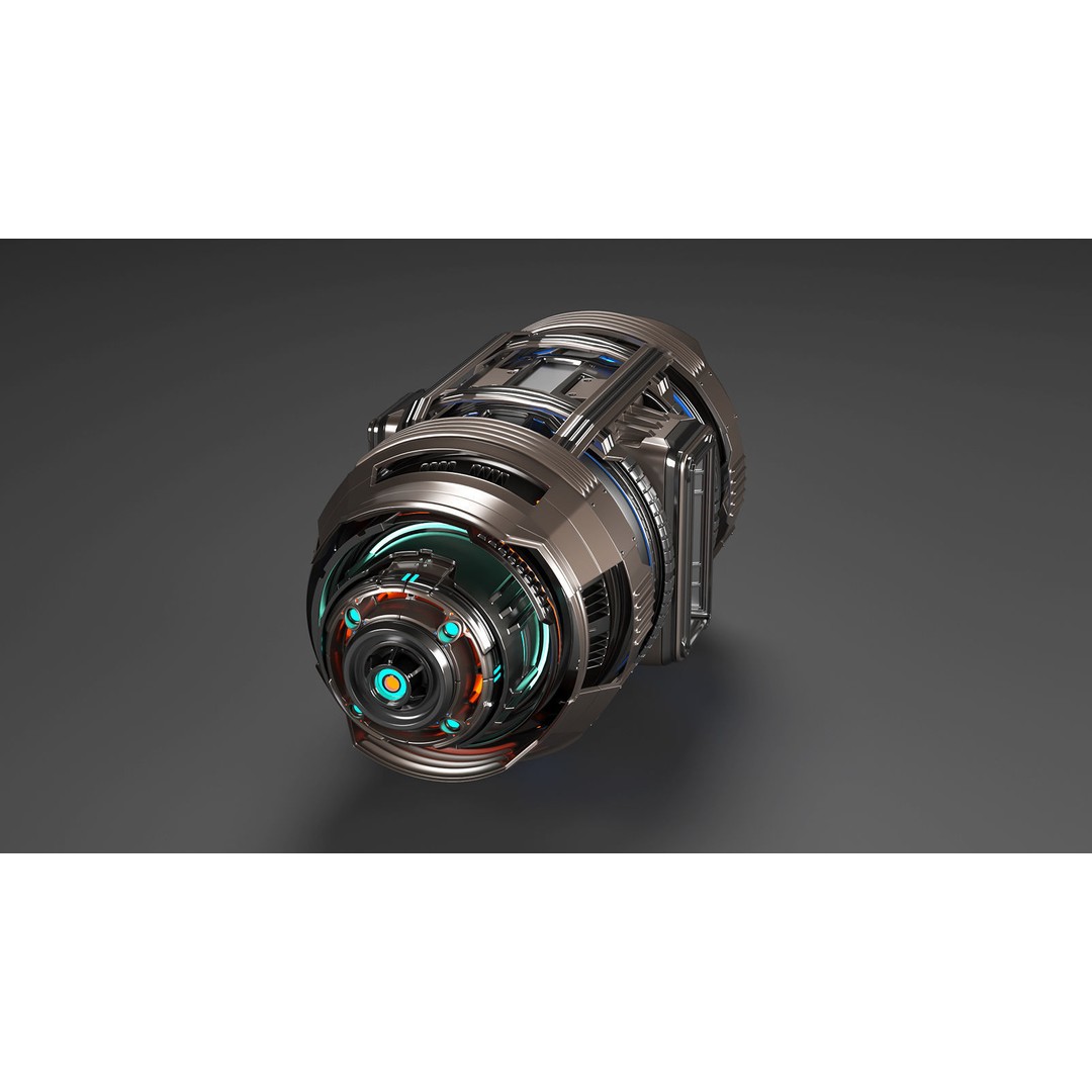 Sci Fi Mega Elements 3D Model – Subdivision Ready Kitbash Pack, FBX/OBJ - View 32